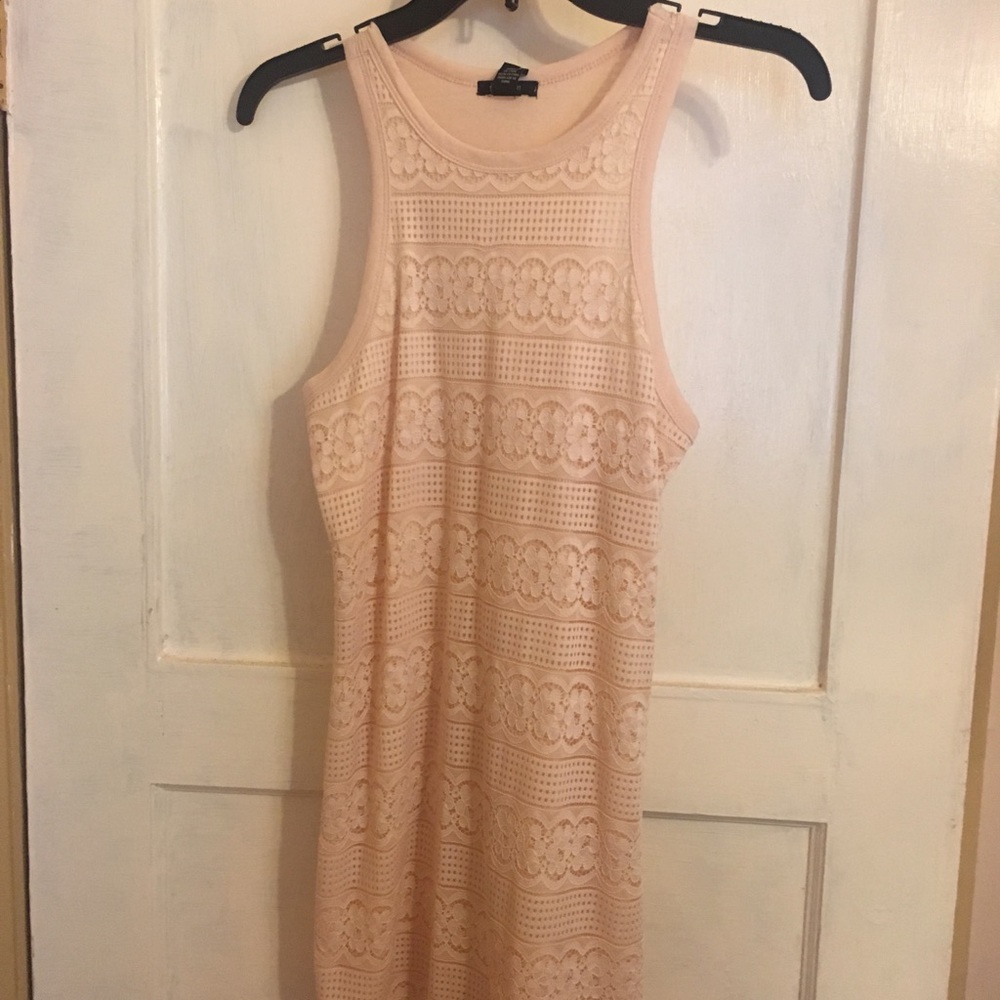 Blush/baby pink lace dress